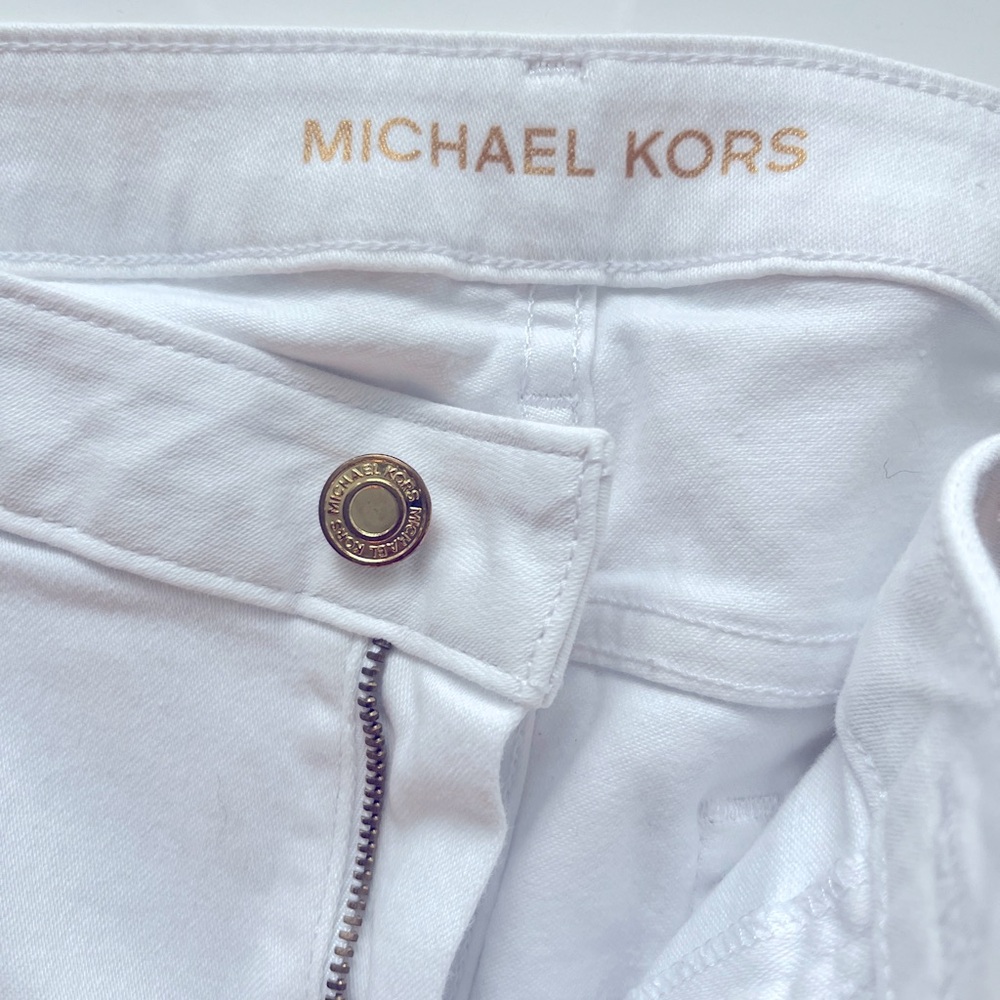 Micheal Kors white skinny jeans